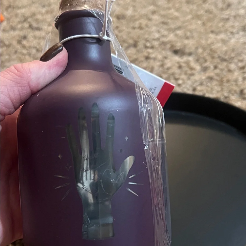 Target Purple Potion Decorative Bottle with Hand Design
